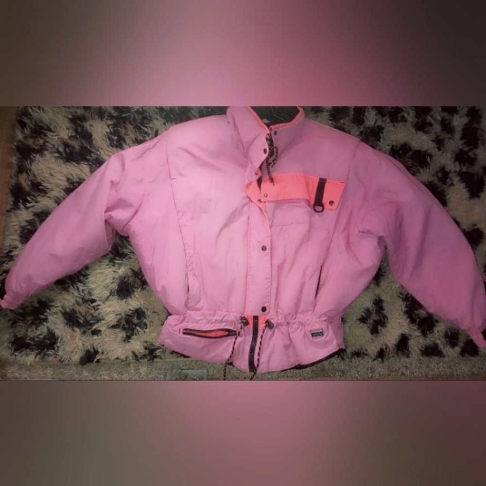 Vintage 80/90's neon pink ski jacket E-z spirit